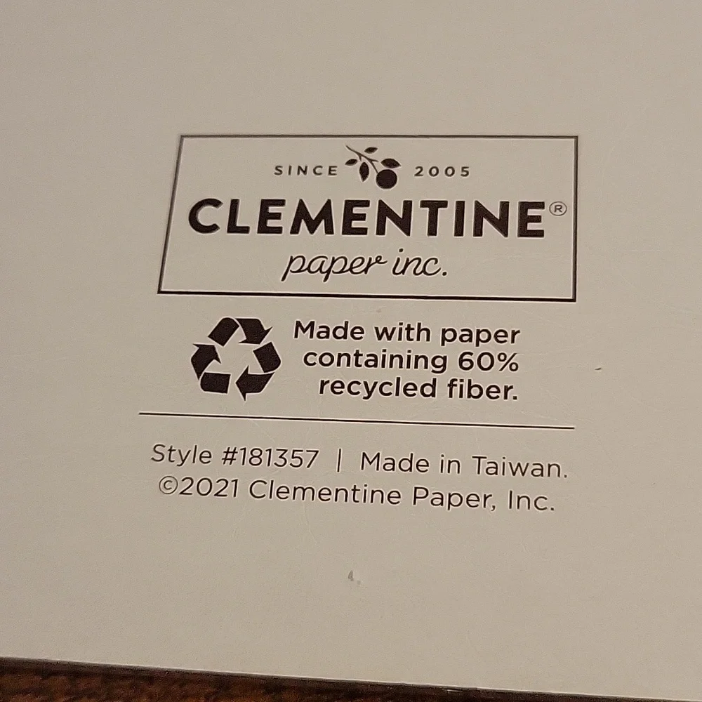 Clemetine Weekly Planner Notepad New Army Pattern Sealed